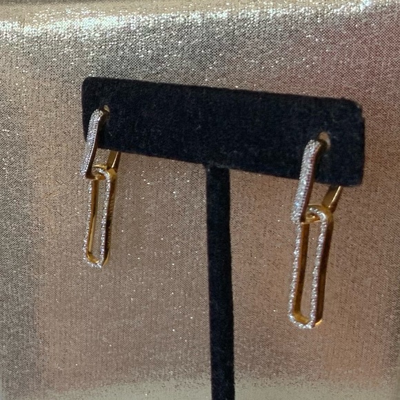 Monica Vinader Alta Capture Diamond Earrings - Picture 7 of 13